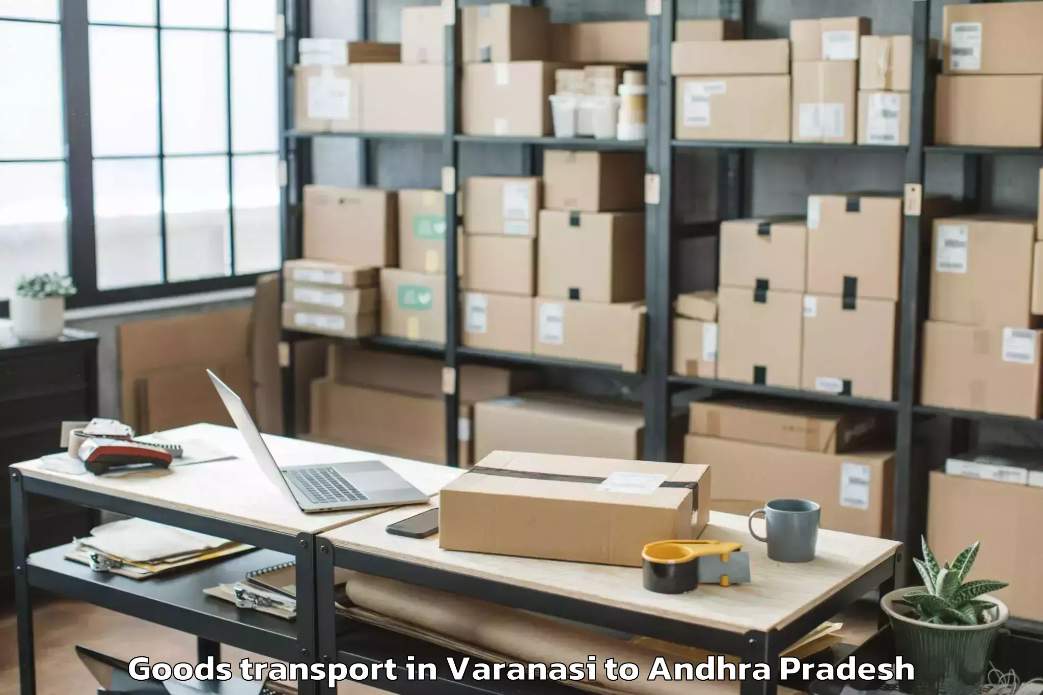 Book Your Varanasi to Bantumilli Goods Transport Today